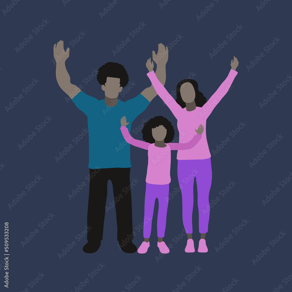 Happy Family vector illustration Happy Family vector illustration