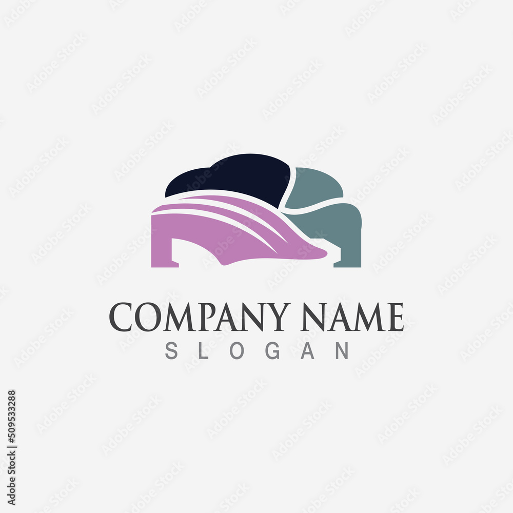 Bed Minimalist Logo image Design Icon Vector Bed Minimalist Logo image Design Icon Vector