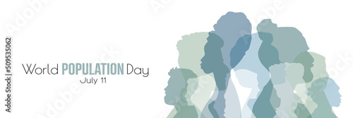 World Population Day banner.