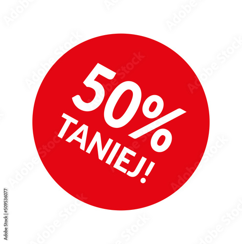 50% taniej