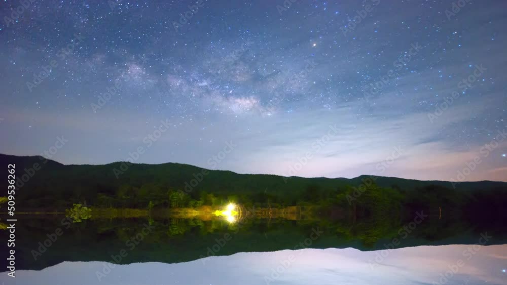 Milky Way Galaxy Time Lapse Lampang Thailand, Universe galaxy milky way time lapse, dark milky way, galaxy view, star lines, time lapse night sky stars on sky background. 4K Resolution. Milky Way Galaxy Time Lapse Lampang Thailand, Universe galaxy milky way time lapse, dark milky way, galaxy view, star lines, time lapse night sky stars on sky background. 4K Resolution.