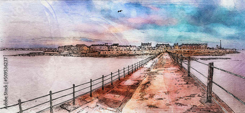 Foto Headland, Hartlepool. north east England, UK