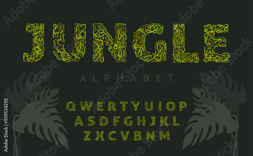 Decorative joy alphabet, memphis style letters set. Vector illustration.