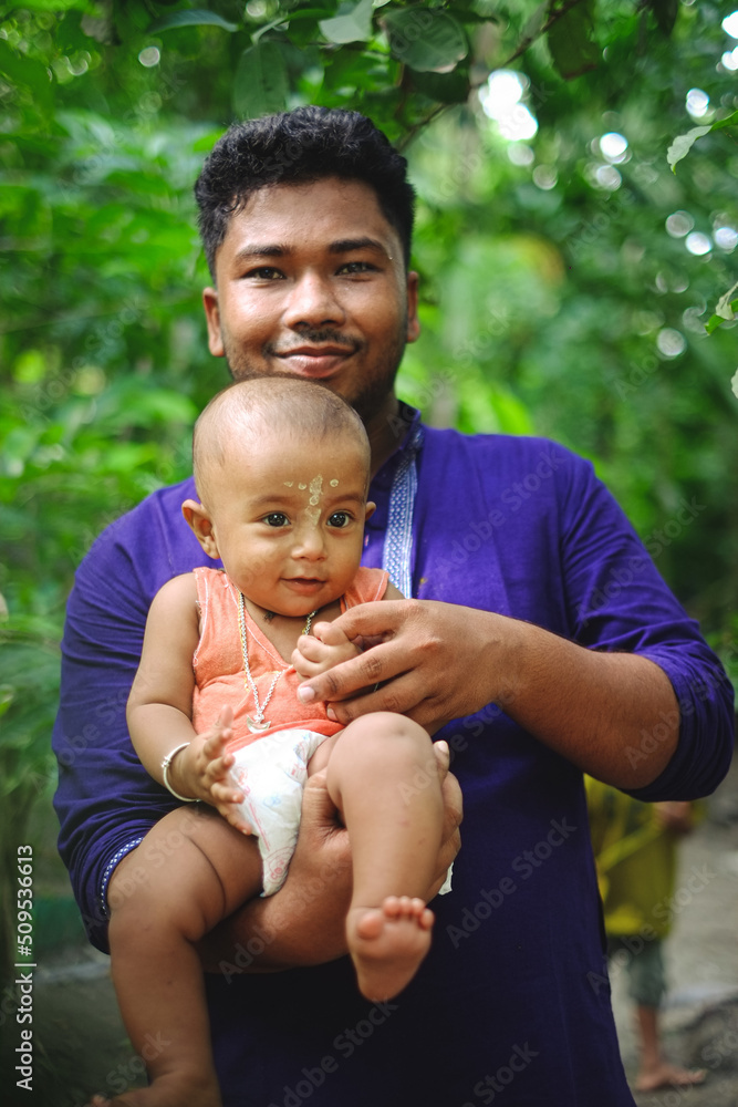 © Susmit - South asian little cute adorable boy’s portrait ,happy father’s day