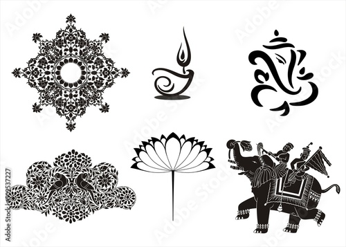 traditional Hindu icons , cultural heritage , India , Asia	
