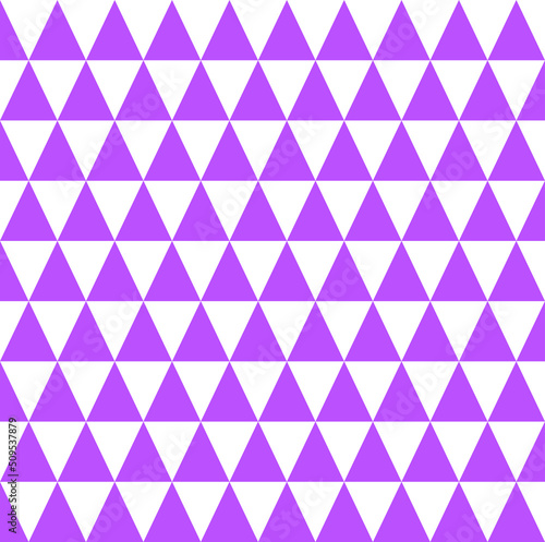 Abstract background with several small purple triangles arranged in a striped pattern.