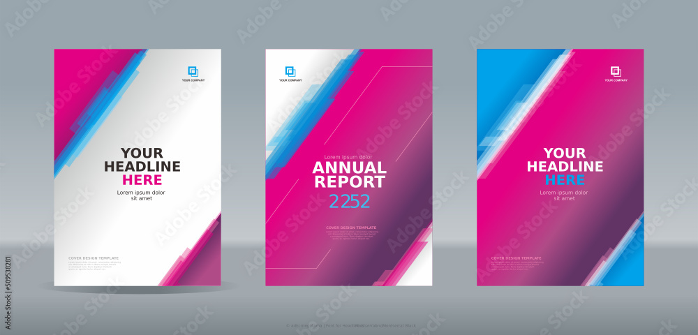 Modern abstract random transparent bar magenta cyan white color cover template for annual report Modern abstract random transparent bar magenta cyan white color cover template for annual report