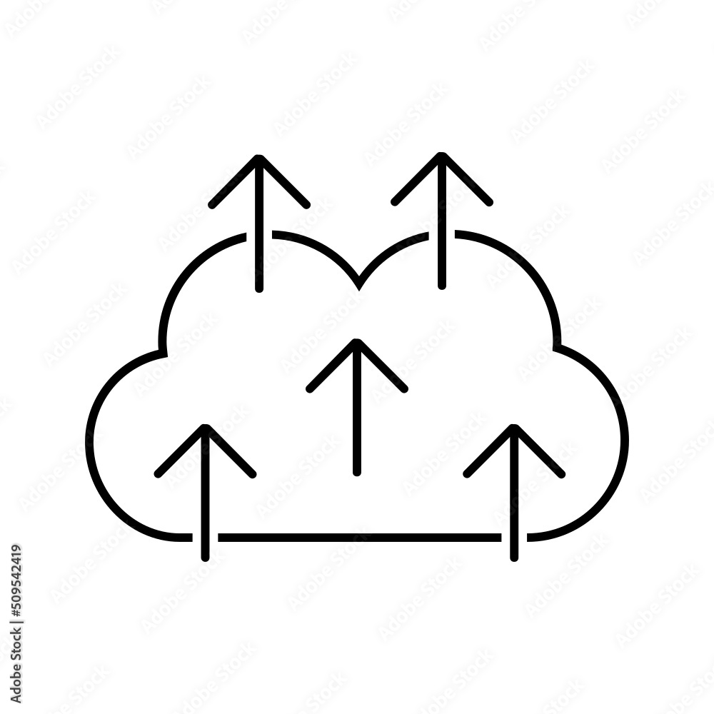Black line icon for Unlimited Data Icon Black line icon for Unlimited Data Icon