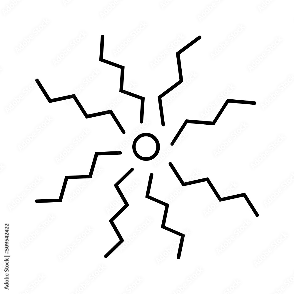 Black line icon for Vibrations Icon Black line icon for Vibrations Icon