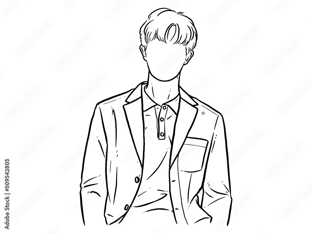 man wearing a suit making a confident gesture. Hand written lettering isolated on white background.Vector template for poster, social network, banner, cards.
