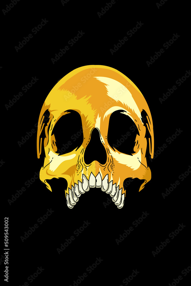 Obraz premium Skull mask vector illustration
