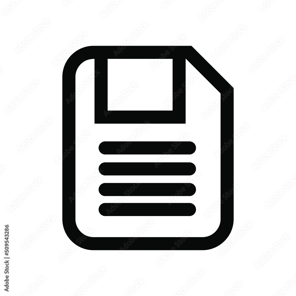 Save line icon vector design with editable Save line icon vector design with editable