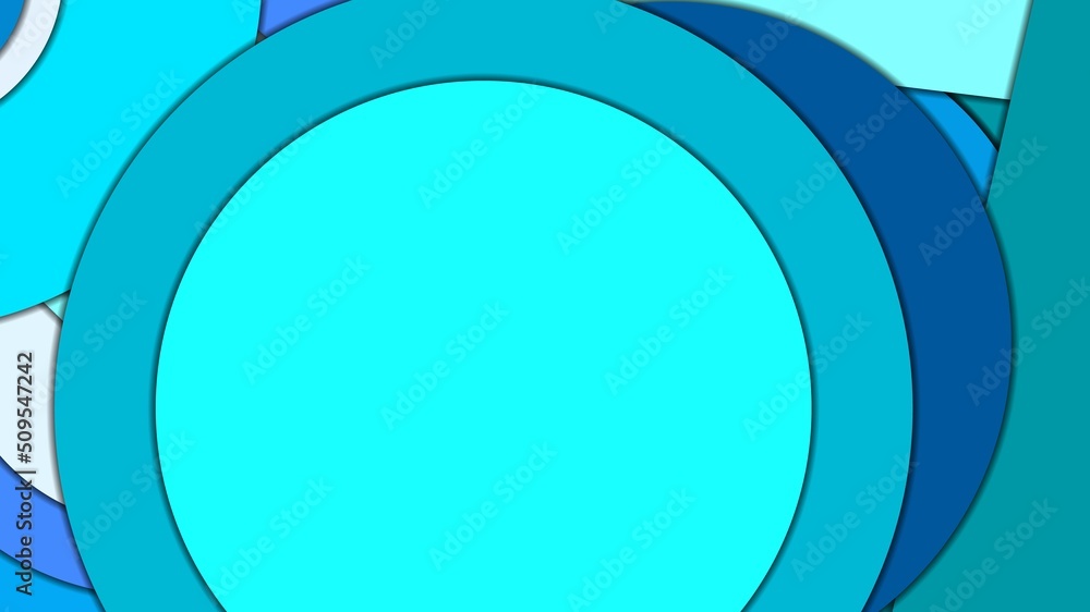 Abstract geometric vector background in Material design style with a limited harmonized palette, with concentric circles and rotated rectangles with shadows, imitating cut paper. Abstract geometric vector background in Material design style with a limited harmonized palette, with concentric circles and rotated rectangles with shadows, imitating cut paper.