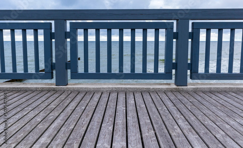 Foto Sea embankment with railings