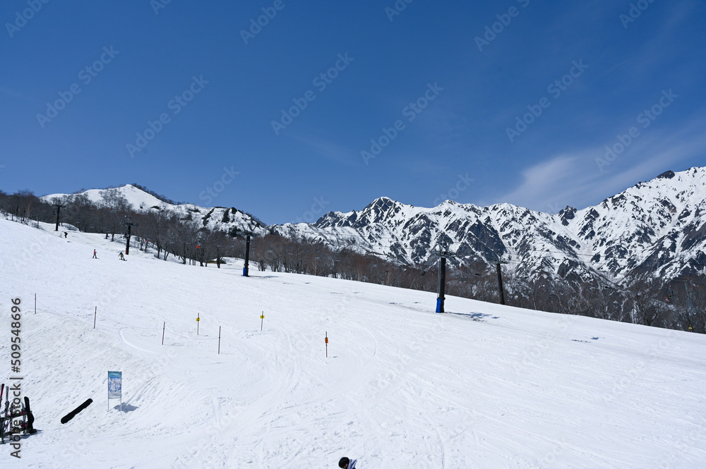 白馬山のスキー場