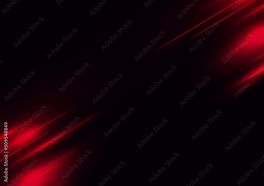Abstract red speed neon light effect on black background vector illustration. Abstract red speed neon light effect on black background vector illustration.