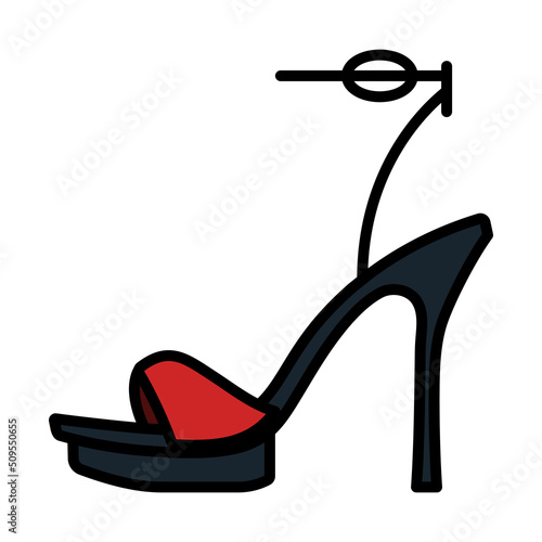 Woman High Heel Sandal Icon