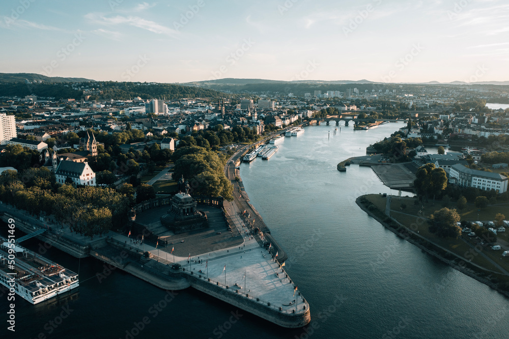 Fototapeta premium Deutsches Eck Koblenz 