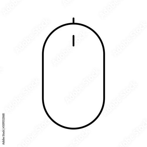 Black line icon for Computer mouse