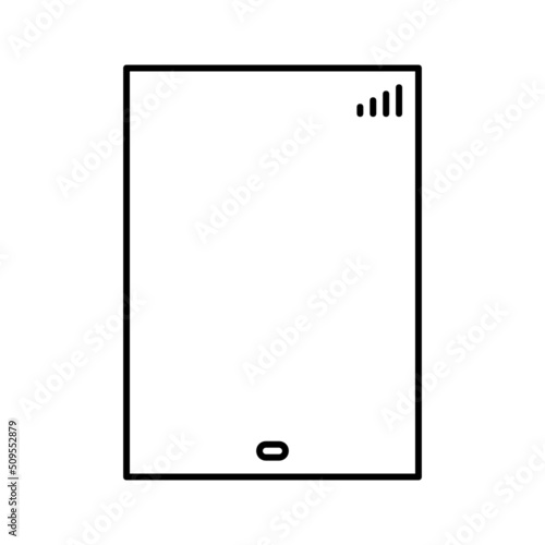 Black line icon for Internet connection