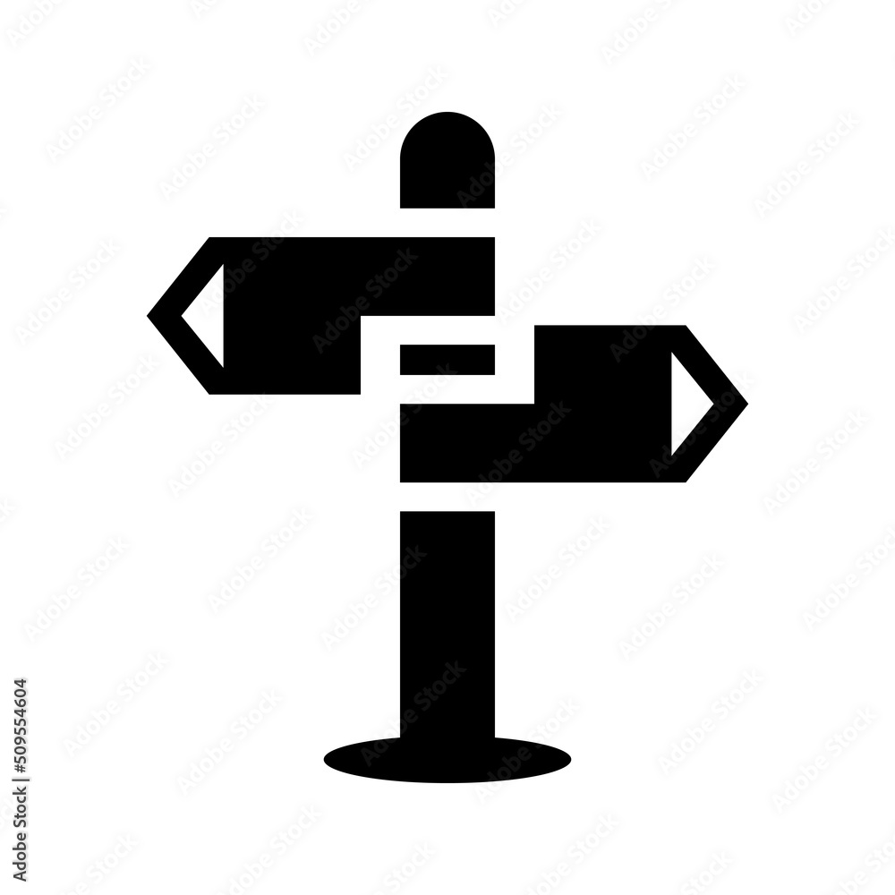 Direction sign icon Direction sign icon