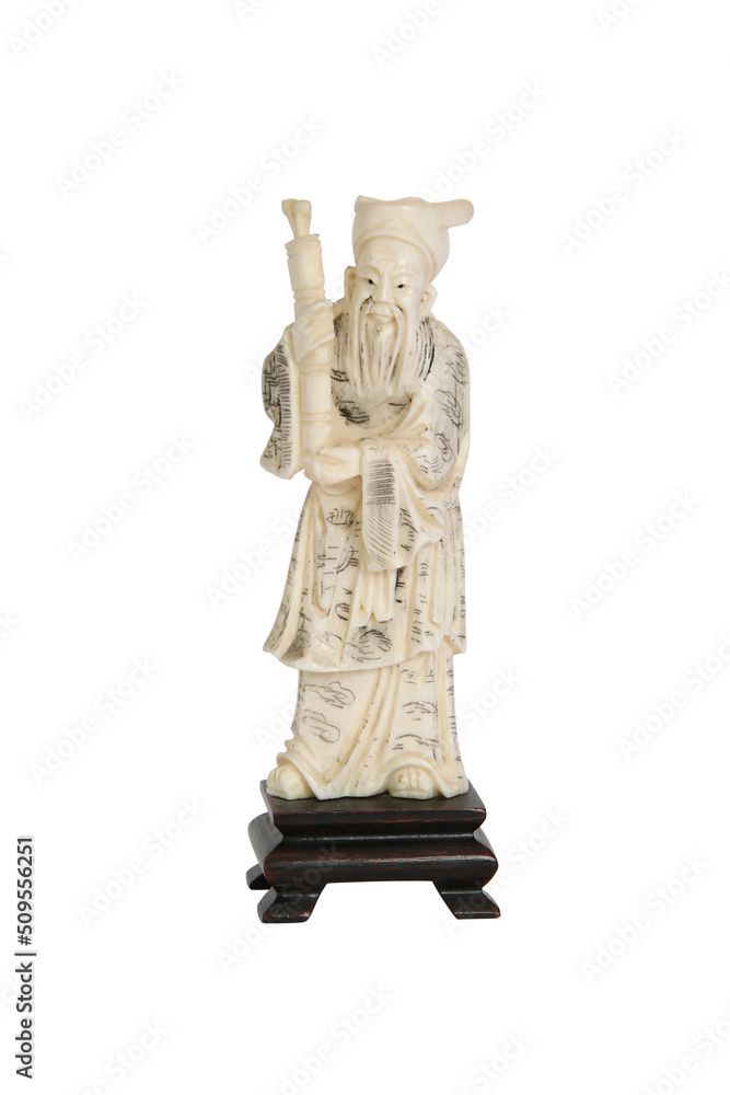 Statuette asiatique en ivoire Statuette asiatique en ivoire