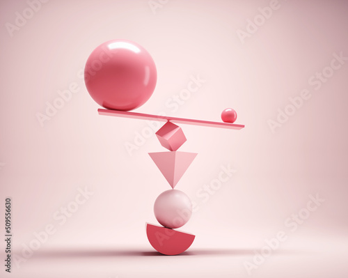 Primitive objects in balance.