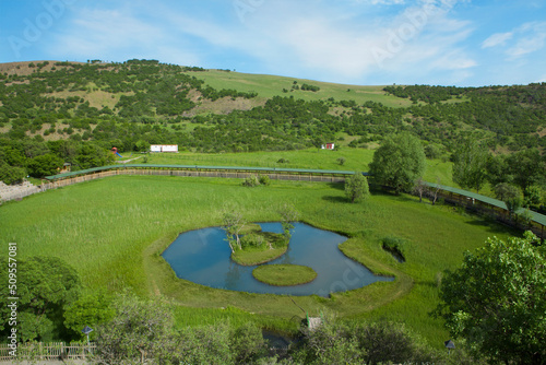 Floating island, Tourist area in Bingöl Turkey