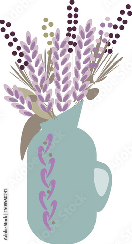 bouquet vase flowers bouquet postcard summer tenderness profans