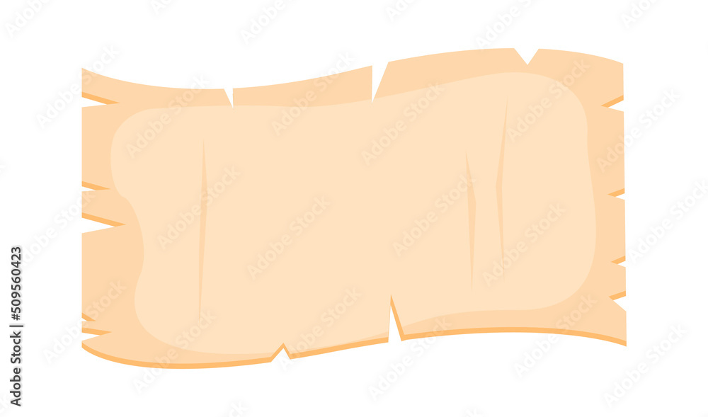 Ancient papyrus scroll. Vector illustration