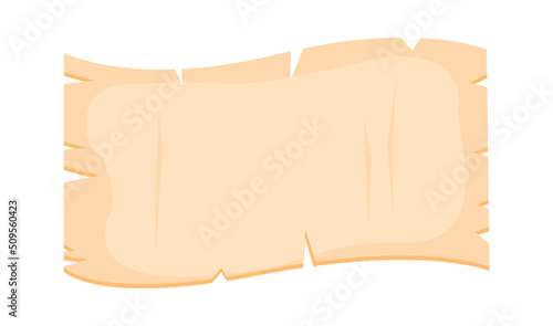 Ancient papyrus scroll. Vector illustration