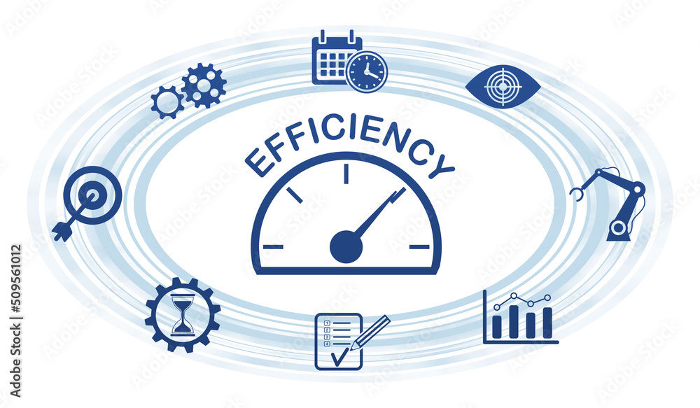 Obraz premium Concept of efficiency