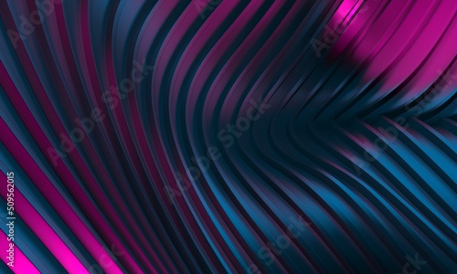 Colorful striped abstract waves shiny background