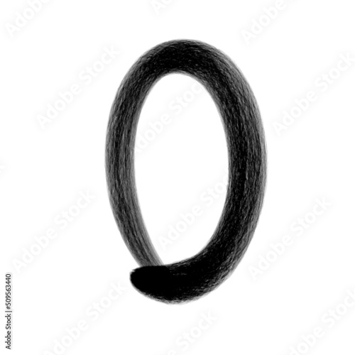 Zero, Number Zero design vector, logo icon design, 0 Number names typography design, logotype, Black Lettering Numbers brush drawing hand drawn sketch