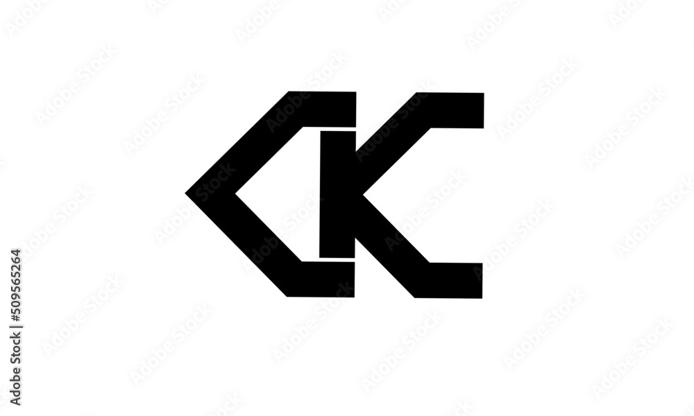 ck kc c k initial letter logo ck kc c k initial letter logo