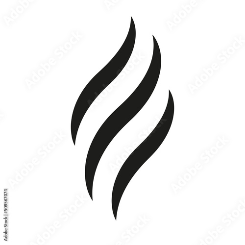 Smoke couple icon. Coffee couple vector logo template. Vector illustration eps10