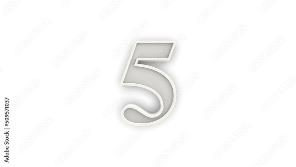 Countdown timer from 10 to 0 seconds with white numbers Countdown timer from 10 to 0 seconds with white numbers