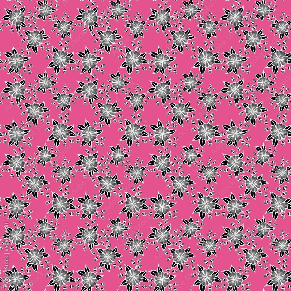 seamless pattern with pink background 
