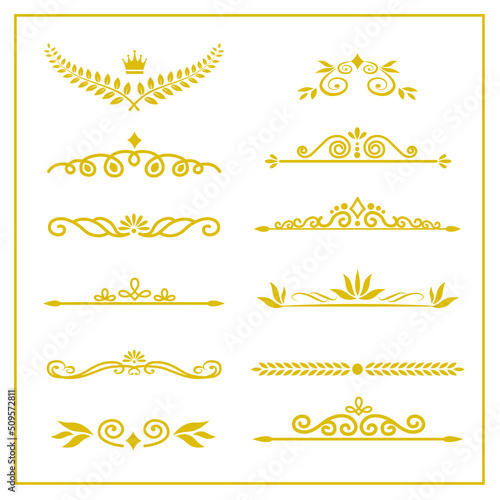 
gold border decoration collection, 금색 테두리 장식 테코레이션 모음