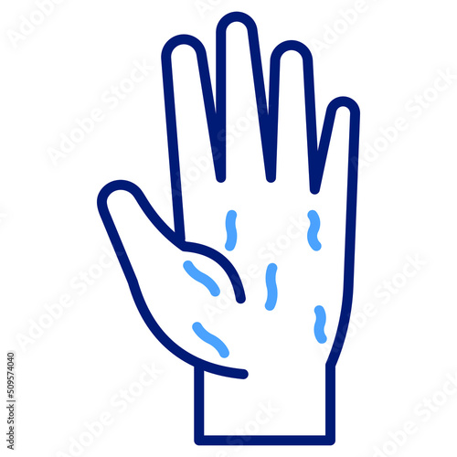germs hand Vector icon which is suitable for commercial work and easily modify or edit it

