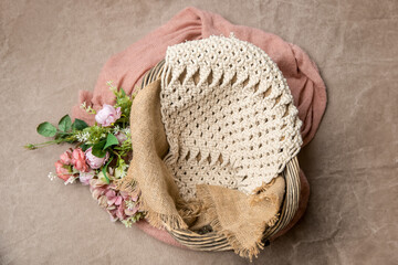 digital backdrop or background for newborn baby photography, newborn photo setup and decorations. High quality photo