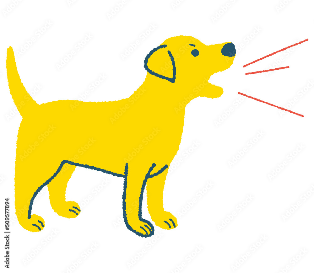 吠える犬のイラスト Stock Illustration Adobe Stock 吠える犬のイラスト Stock Illustration Adobe Stock