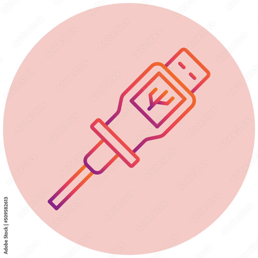USB Connector Icon USB Connector Icon