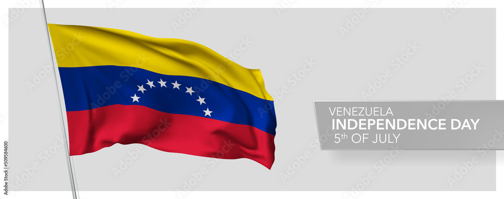 Venezuela happy independence day greeting card, banner vector illustration Venezuela happy independence day greeting card, banner vector illustration