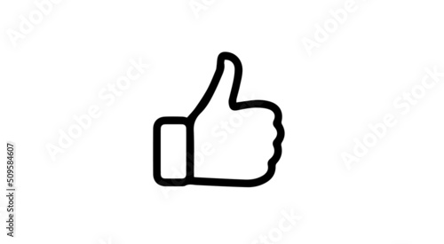 Thumbs Up, Like, Good Icon Isolated On White Background, Hand Making Thumbs Up Sign For Positivity Success Vector Illustration.

