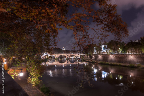 The Tiber River winds its way through Rome, kicking it in two © NumenPhoto