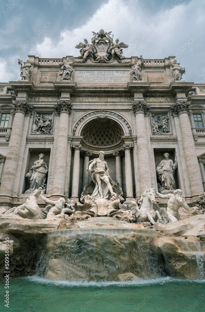 The Trevi Fountain is the largest and most famous fountain in Rome, considered by many to be the most beautiful fountain in the world.