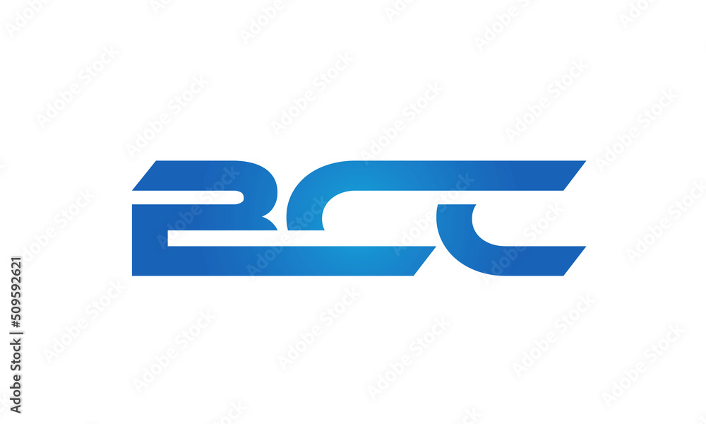 Connected BCC Letters logo Design Linked Chain logo Concept Connected BCC Letters logo Design Linked Chain logo Concept