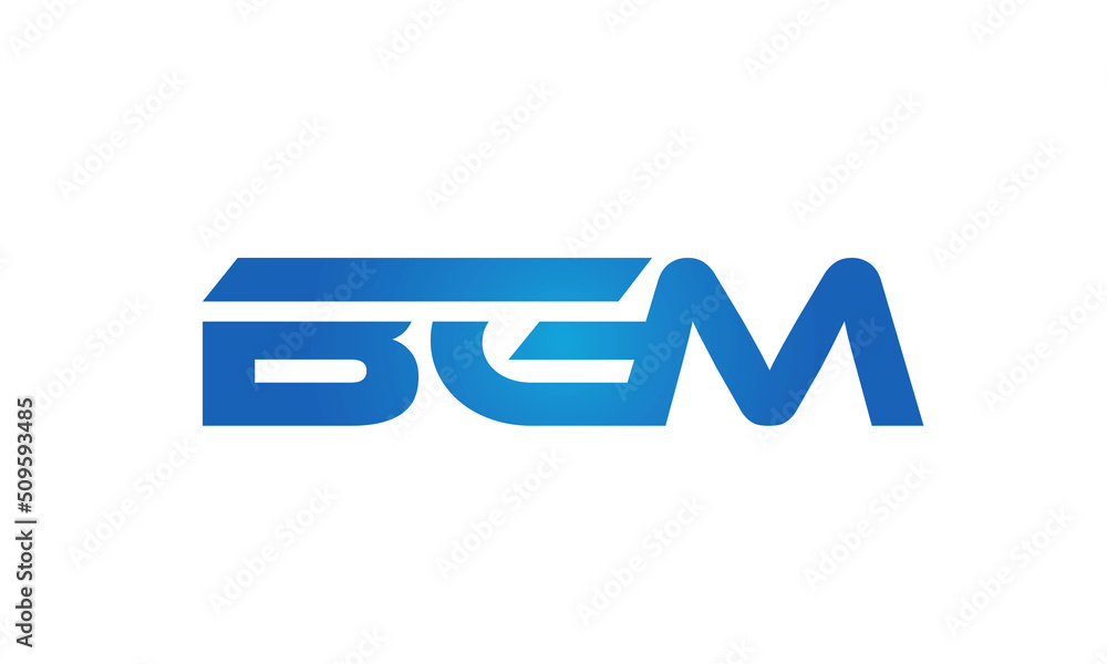 Connected BGM Letters logo Design, Linked Chain logo Concept Connected BGM Letters logo Design, Linked Chain logo Concept