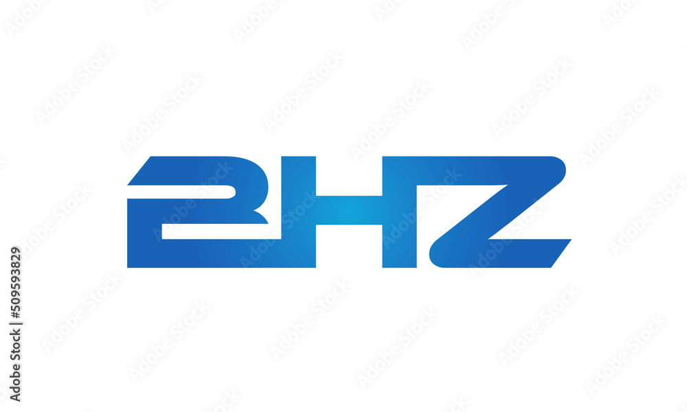 Connected BHZ Letters logo Design, Linked Chain logo Concept Connected BHZ Letters logo Design, Linked Chain logo Concept